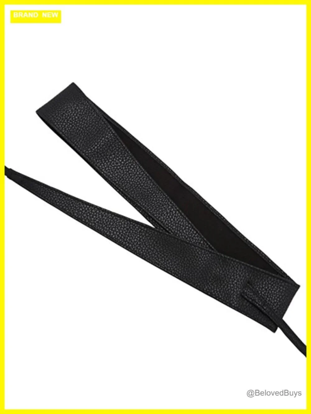Women's PU Leather Obi Belt Self Tie Wrap Cinch Belt Bowknot Waistband for Dress